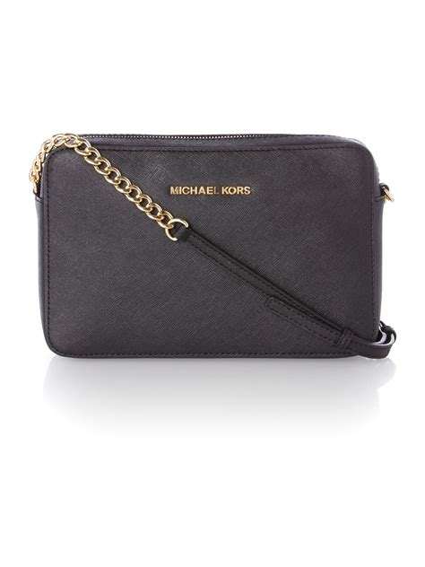 michael kors jet set small crossbody bag black|michael kors extra small crossbody.